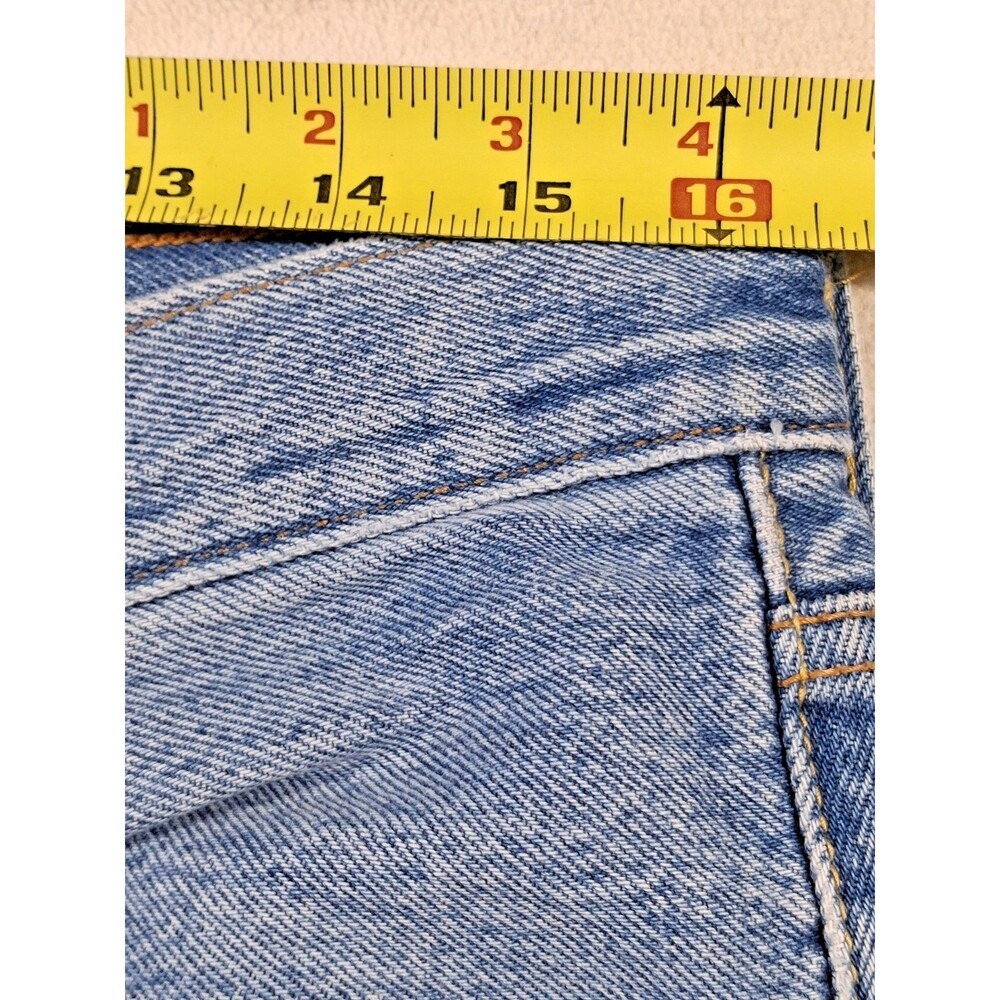 Levi’s 501 CT Jeans Women 30x32 Light Wash Distressed Tapered Denim - Picture 8 of 12
